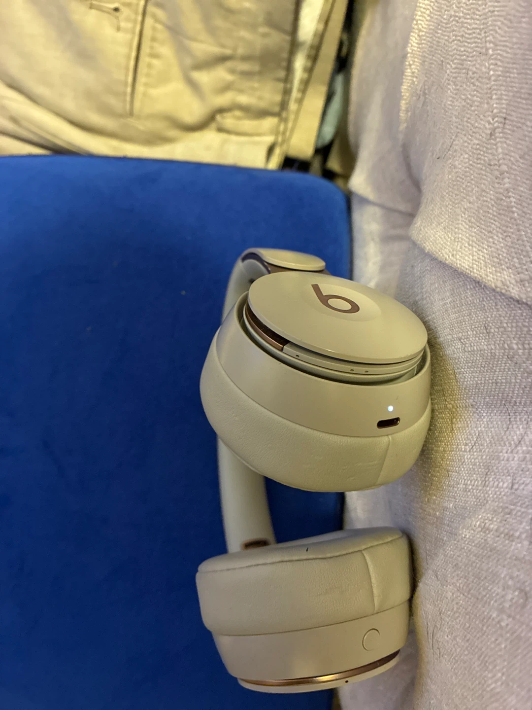 🥕Beats Solo Pro Wireless Headphones - Light Beige - photo 3