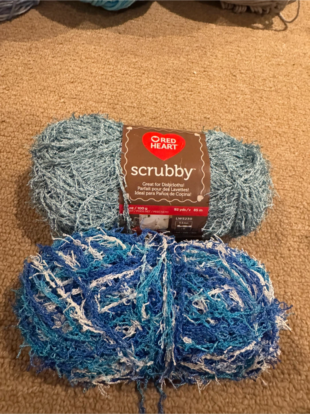 Cotton, acrylic & scrubby yarn - Assorted Colours - photo 4