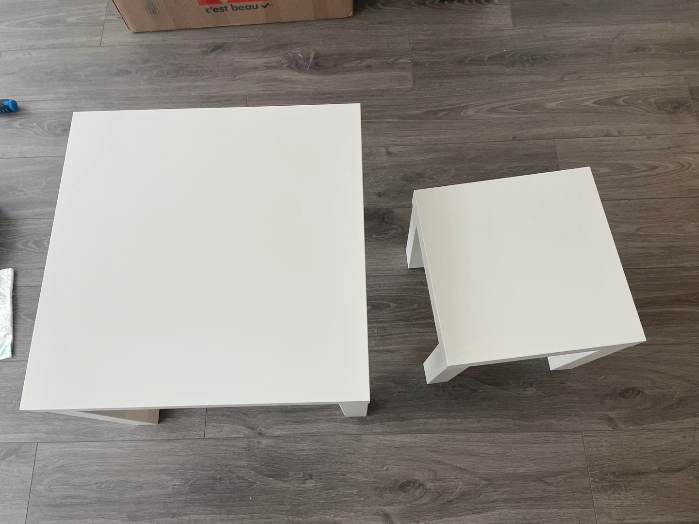 Ikea  LACK tables (2)
