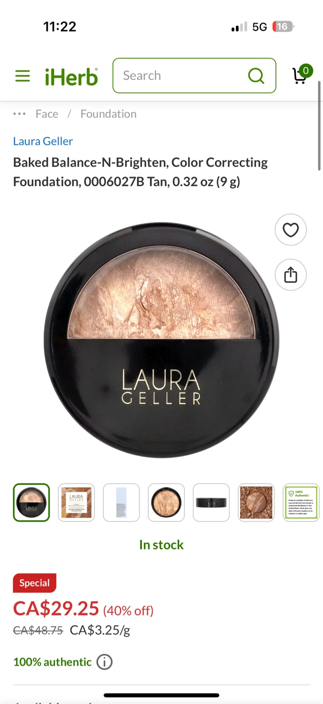 Laura Geller Baked Balance-N-Brighten Foundation - Fair