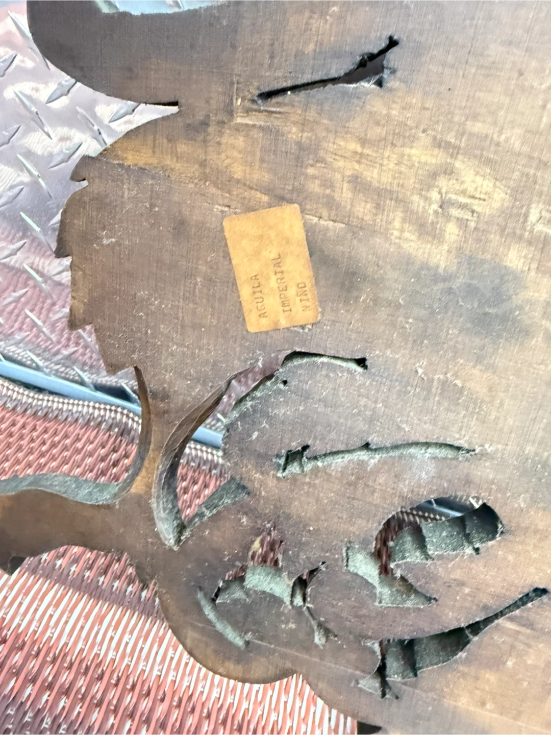 Wooden Double Headed Eagle Crest Wall Decor - photo 5