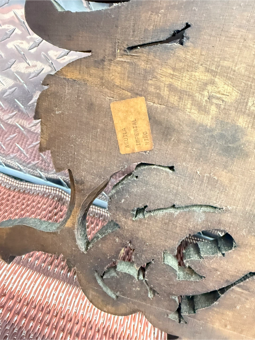 Wooden Double Headed Eagle Crest Wall Decor - photo 4