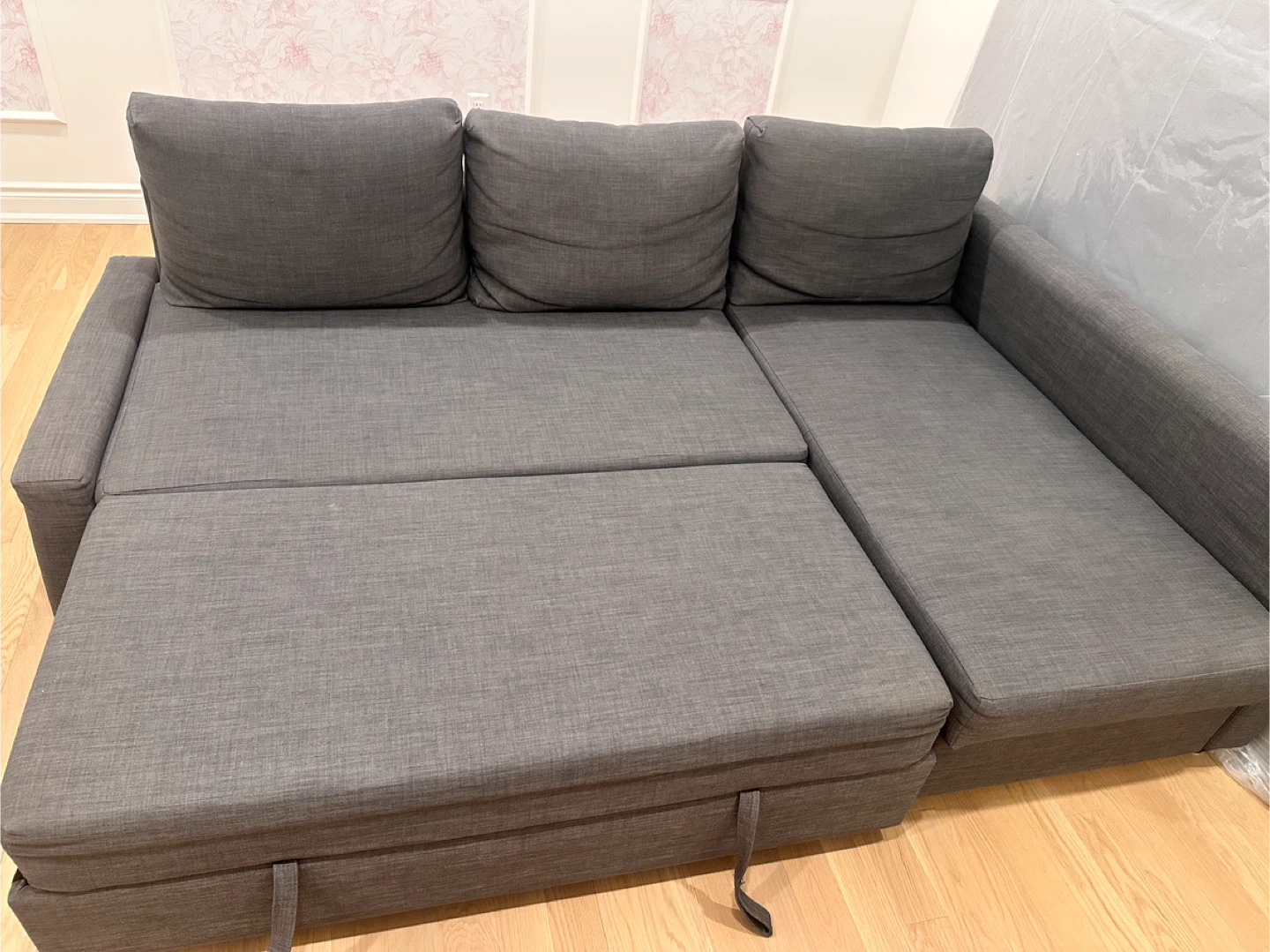 Friheten: Grey Sectional Sofa Bed with Storage - photo 5