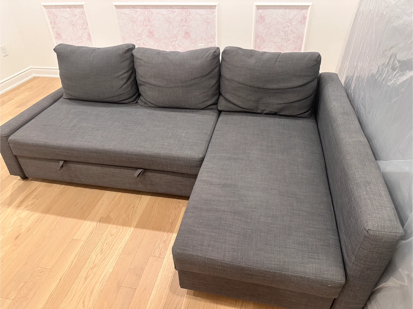 Friheten: Grey Sectional Sofa Bed with Storage