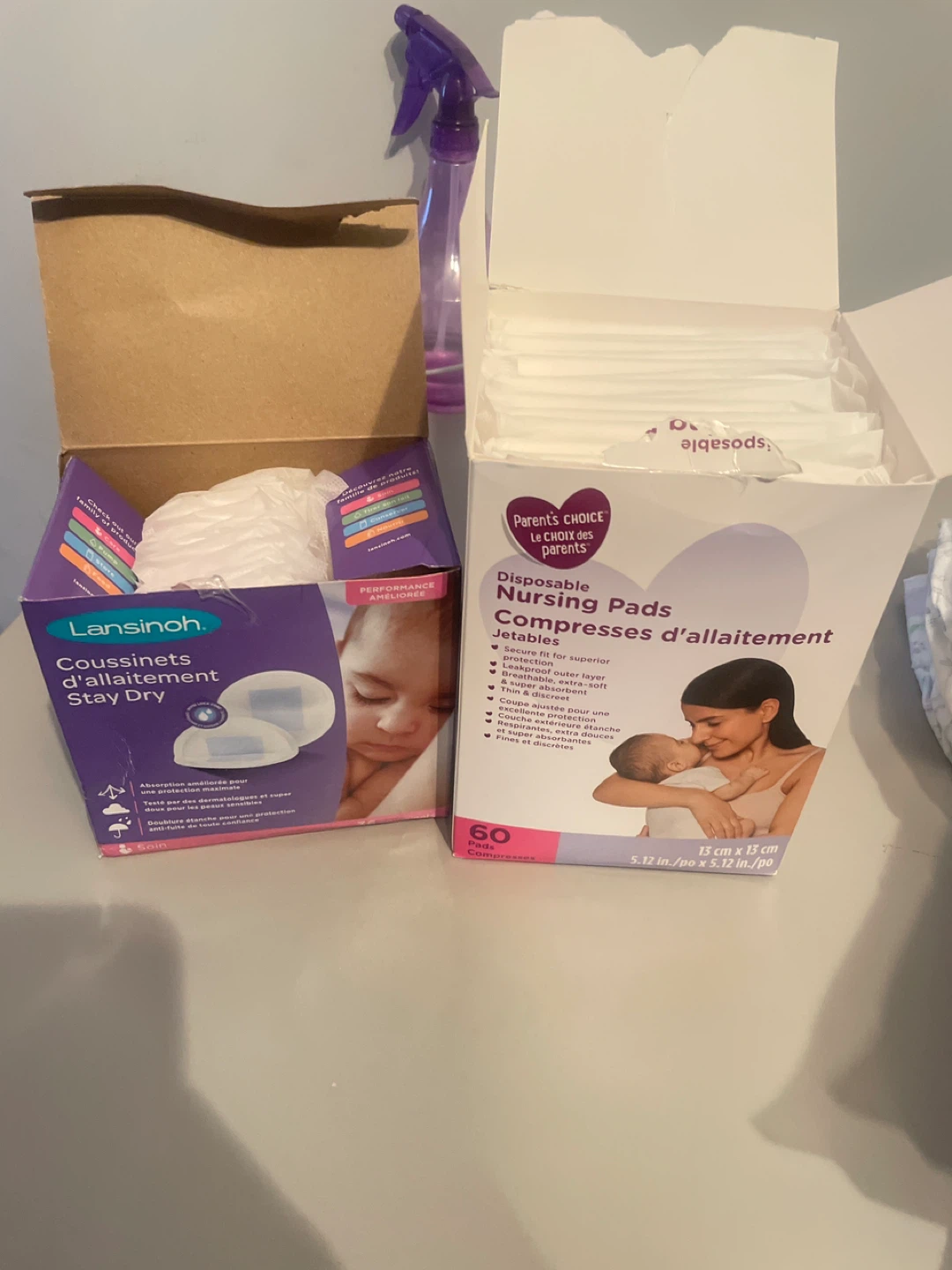 Lansinoh Stay Dry Nursing Pads & Parent's Choice Nursing Pads