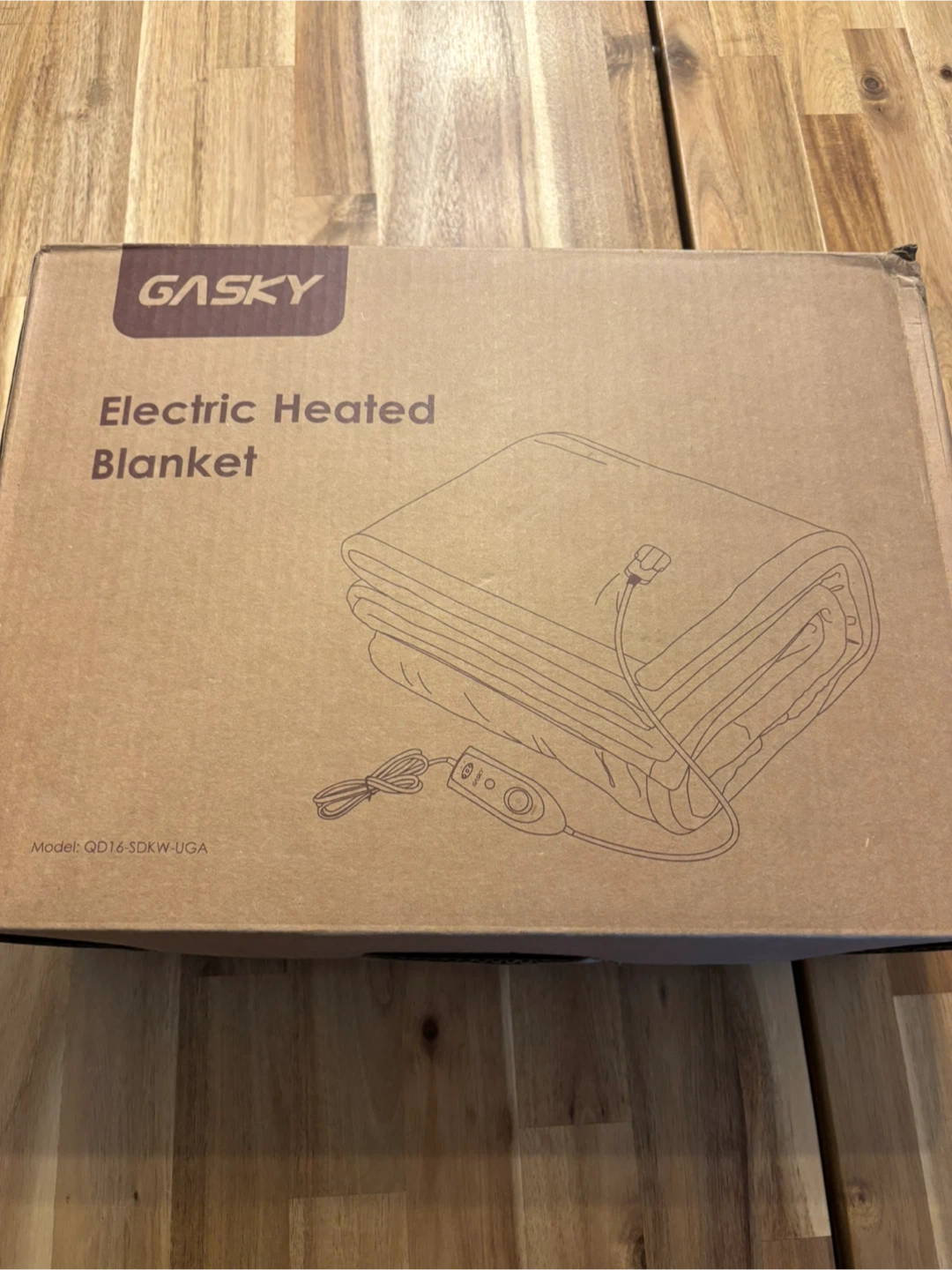 Gasky Electric Heated Blanket QD16-SDKW-UGA 50in x 60in - photo 3