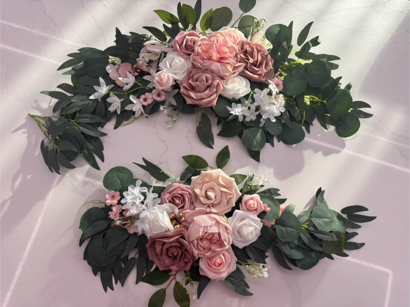 ARTIFICIAL WEDDING ARCH FLOWERS PC OF 2