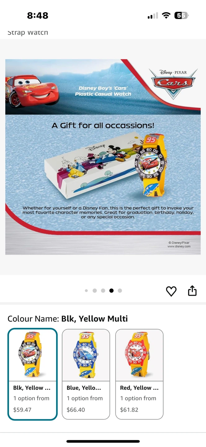 Disney Pixar Cars Lightning McQueen Watch - photo 4