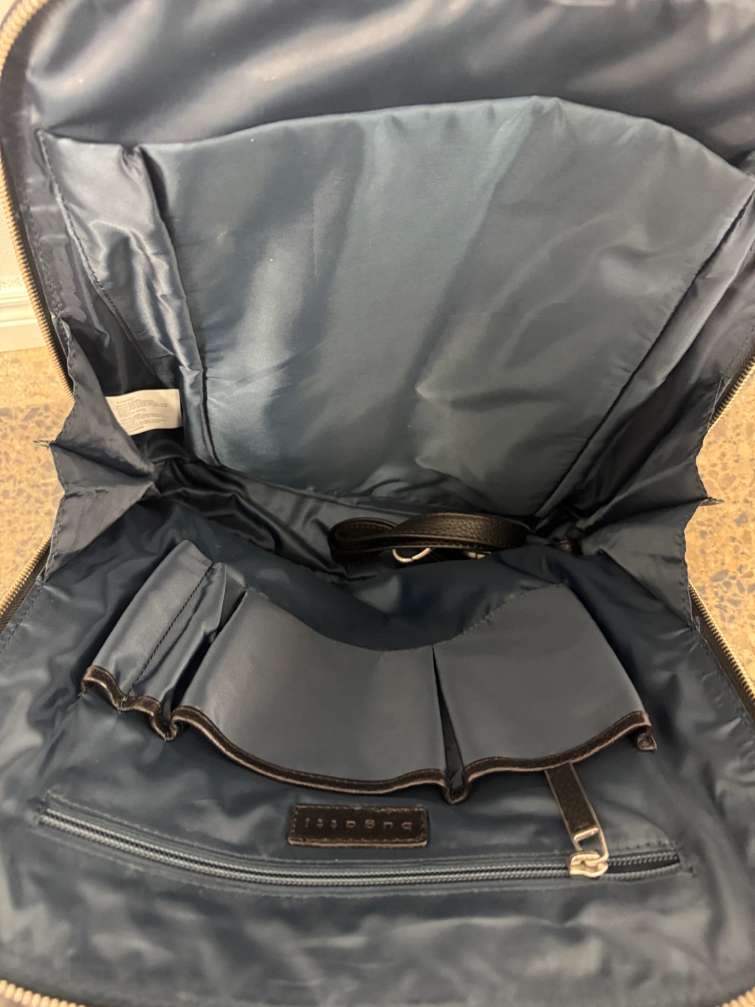Bugatti Black Leather laptop bag - photo 3