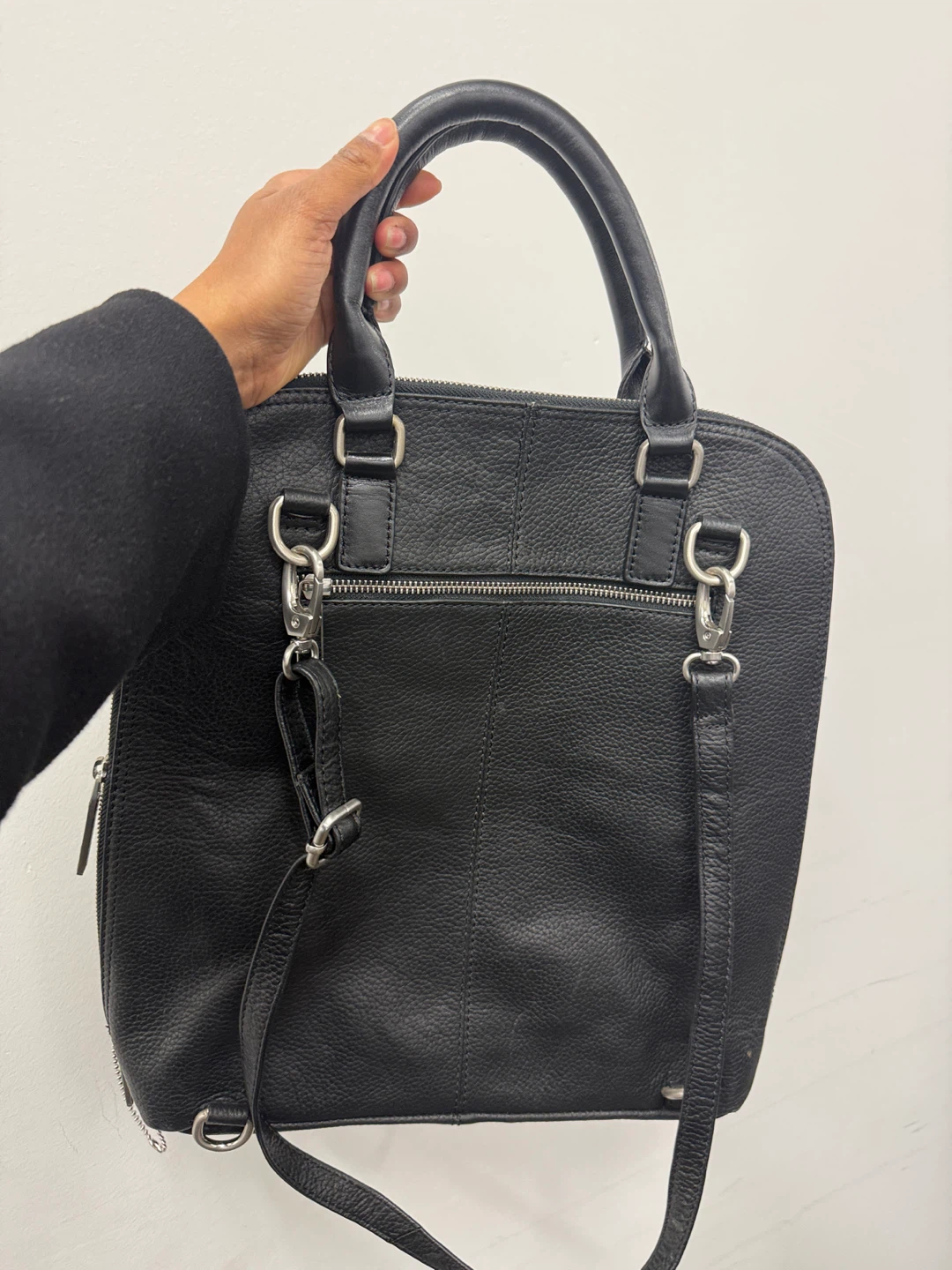 Bugatti Black Leather laptop bag - photo 2