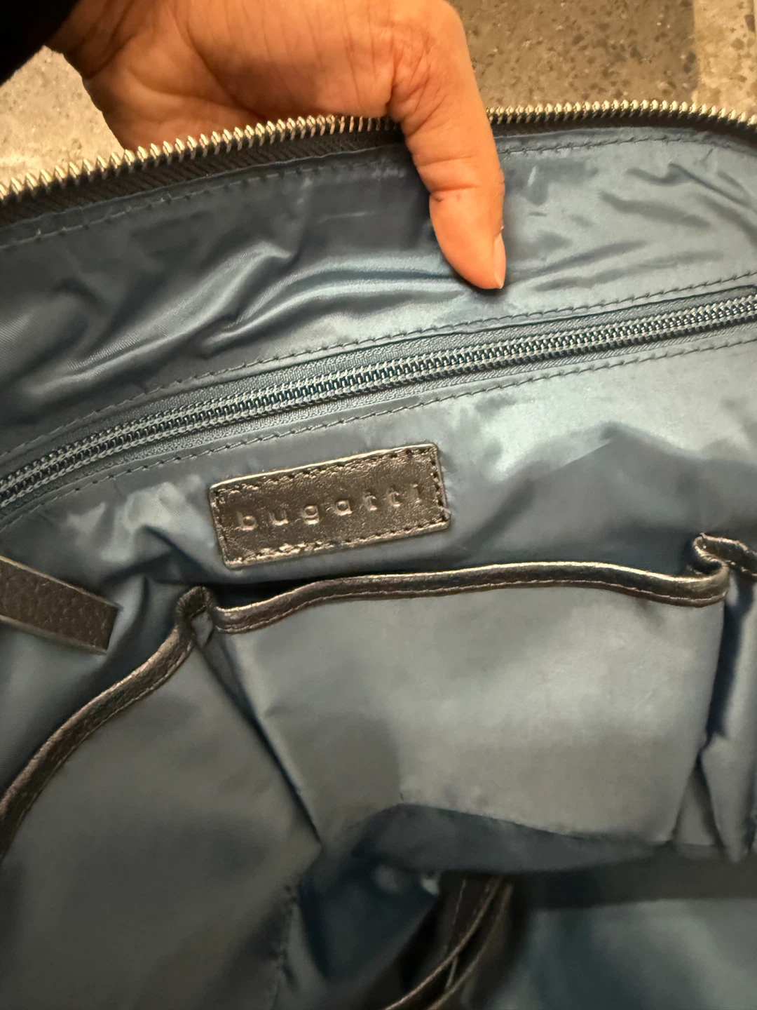 Bugatti Black Leather laptop bag - photo 4
