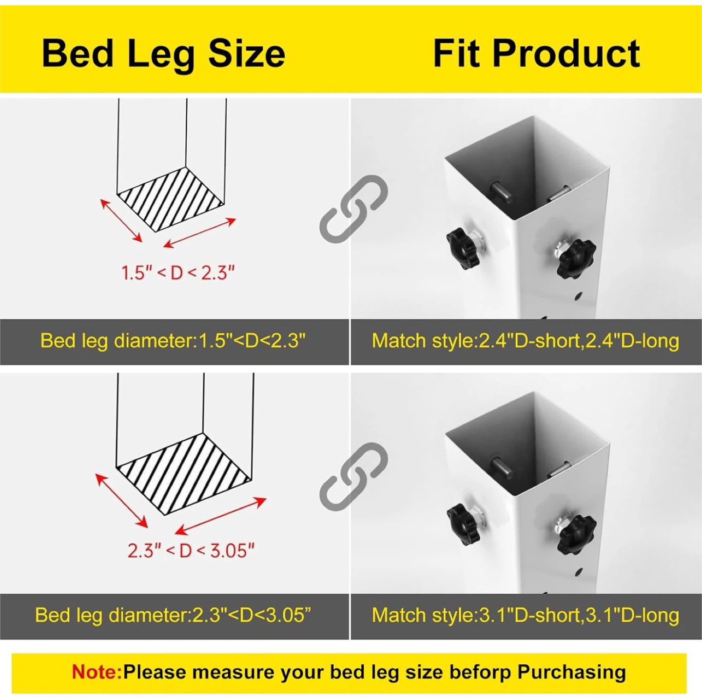 Dorm bed risers - 4 Pack - photo 3