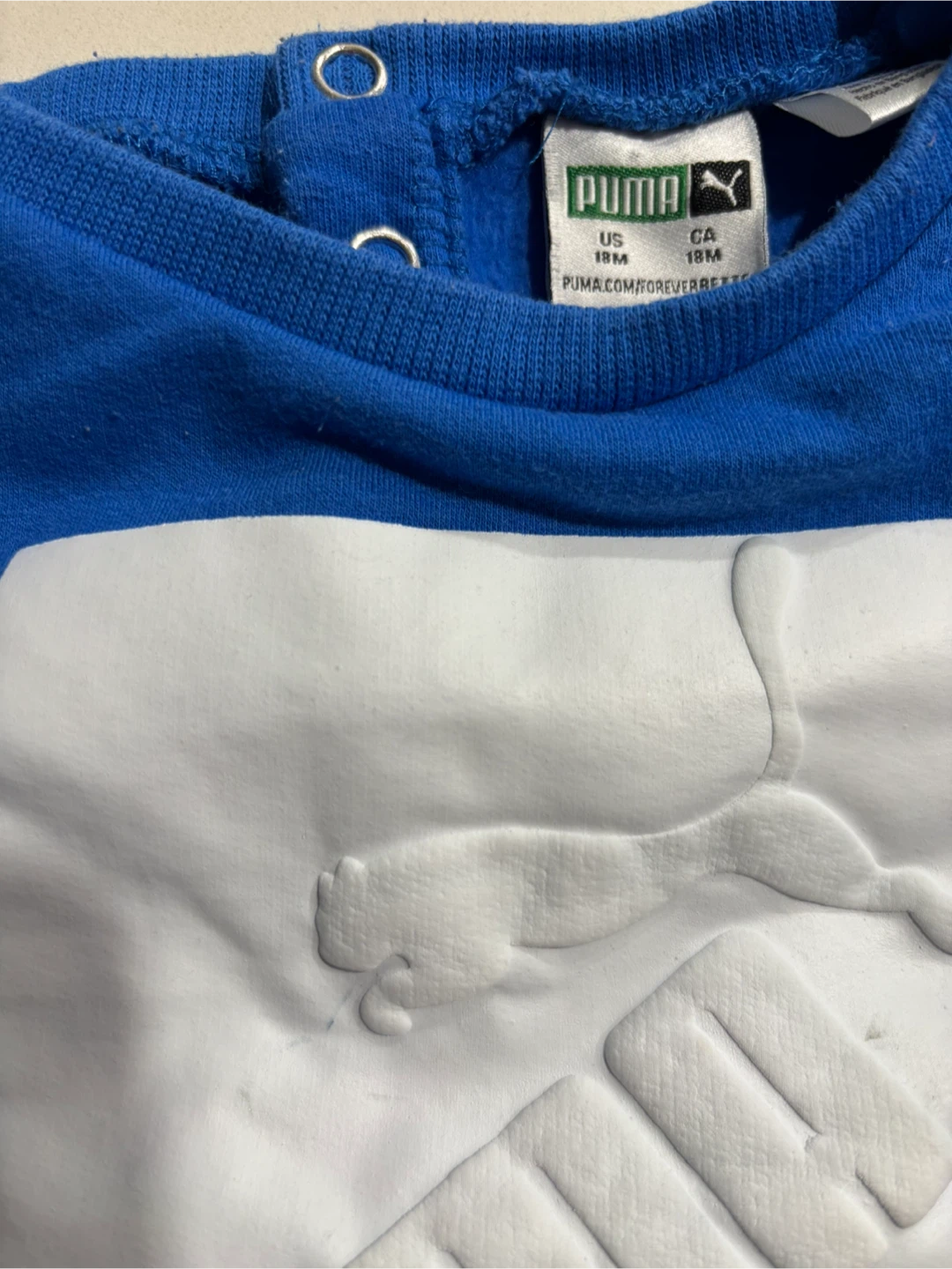 Puma Toddler Boys Blue Sweatshirt 18M - photo 2