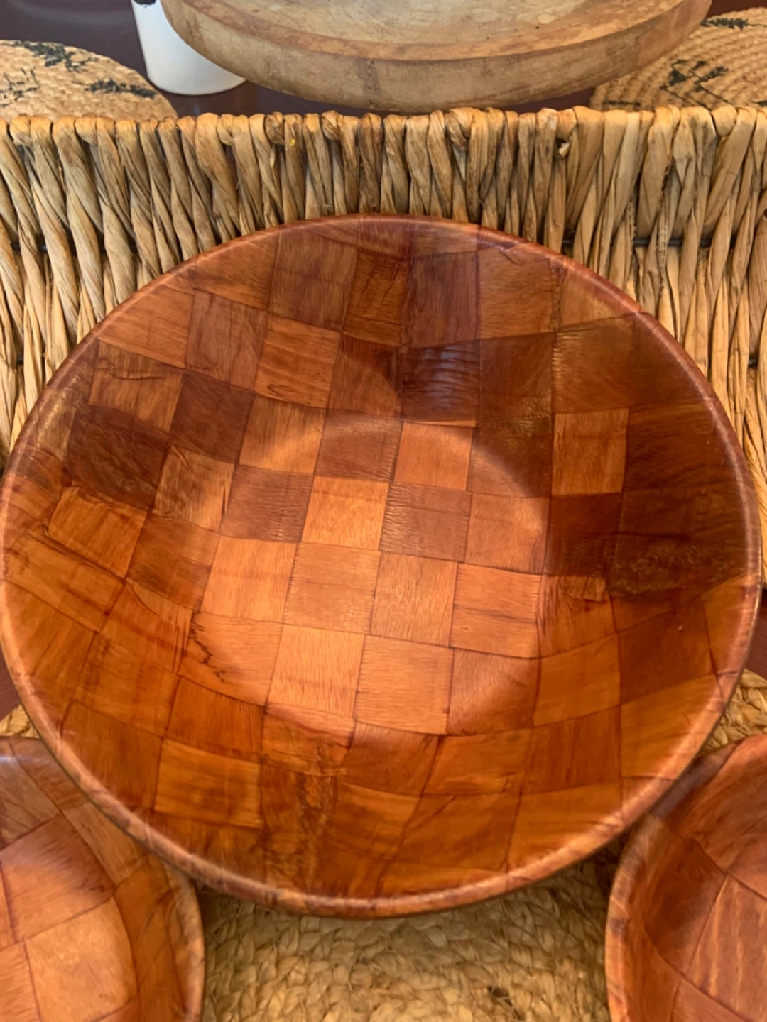Set of 5 Wooden Salad Bowls - photo 2