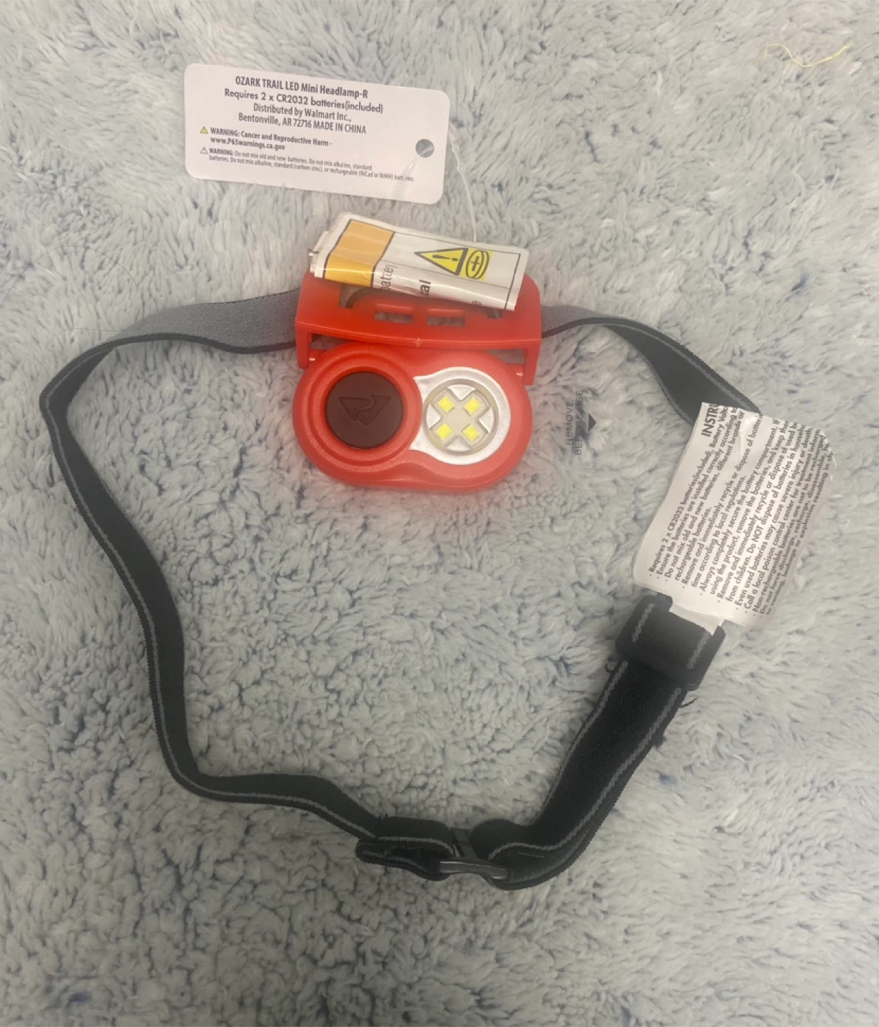 🥕Ozark Trail LED Mini Headlamp - Red - photo 2