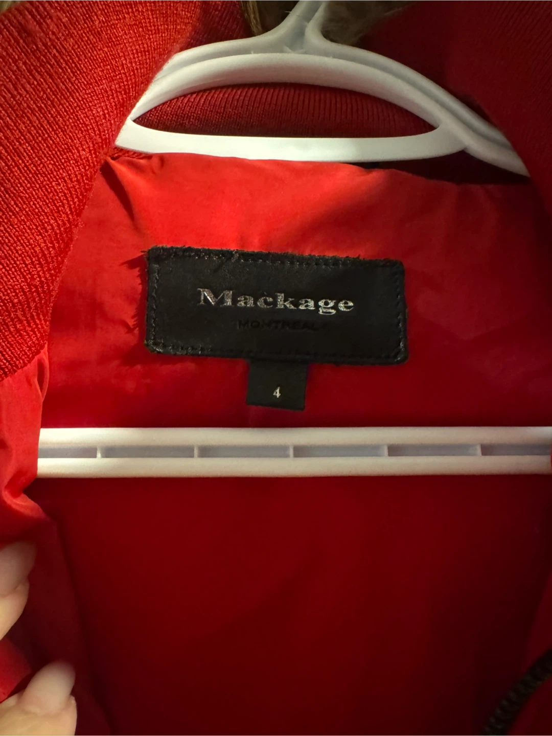 Mackage Red Down Parka with Fur Hood - photo 3