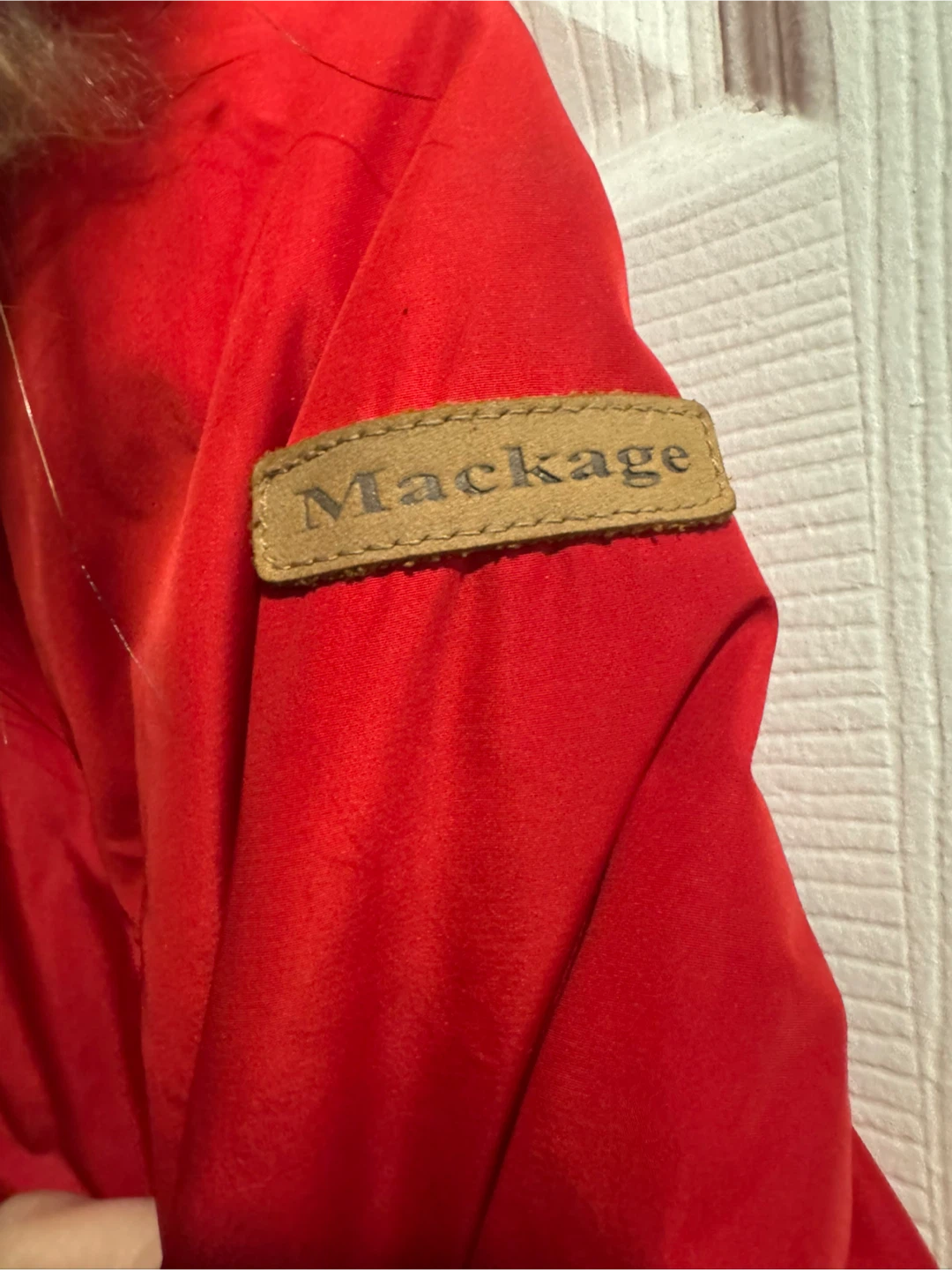 Mackage Red Down Parka with Fur Hood - photo 4