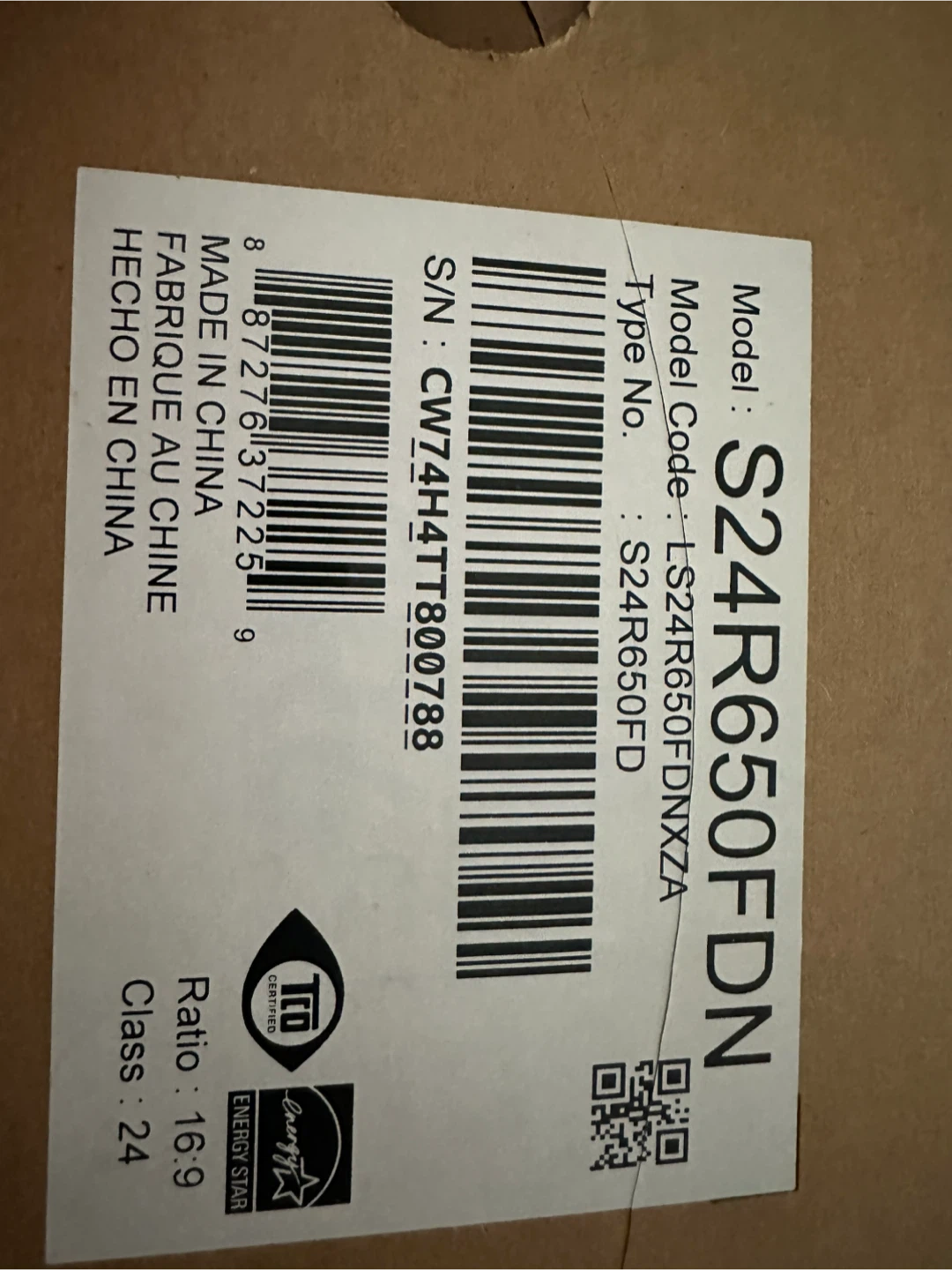 Samsung S24R650FDN 24" Professional Monitor