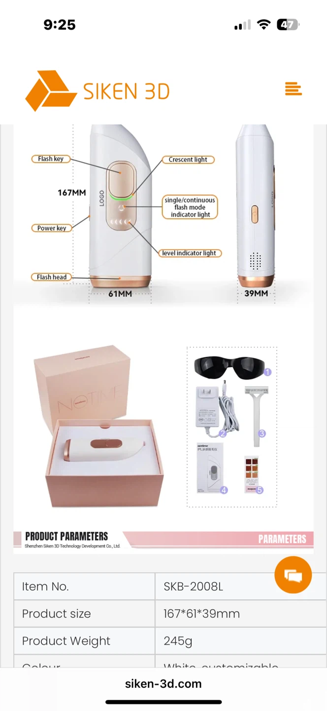 SIKEN 3D IPL Hair Removal Device SKB-2008L - photo 2