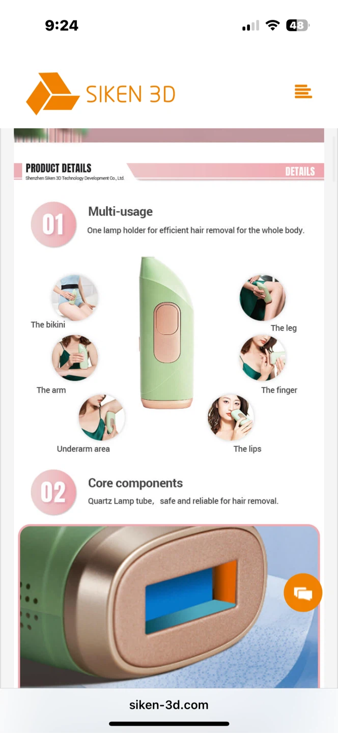 SIKEN 3D IPL Hair Removal Device SKB-2008L - photo 3