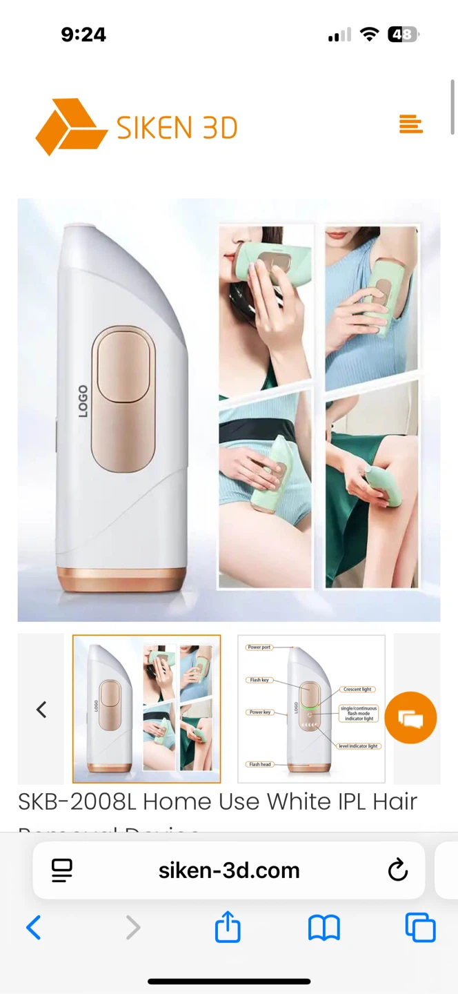 SIKEN 3D IPL Hair Removal Device SKB-2008L