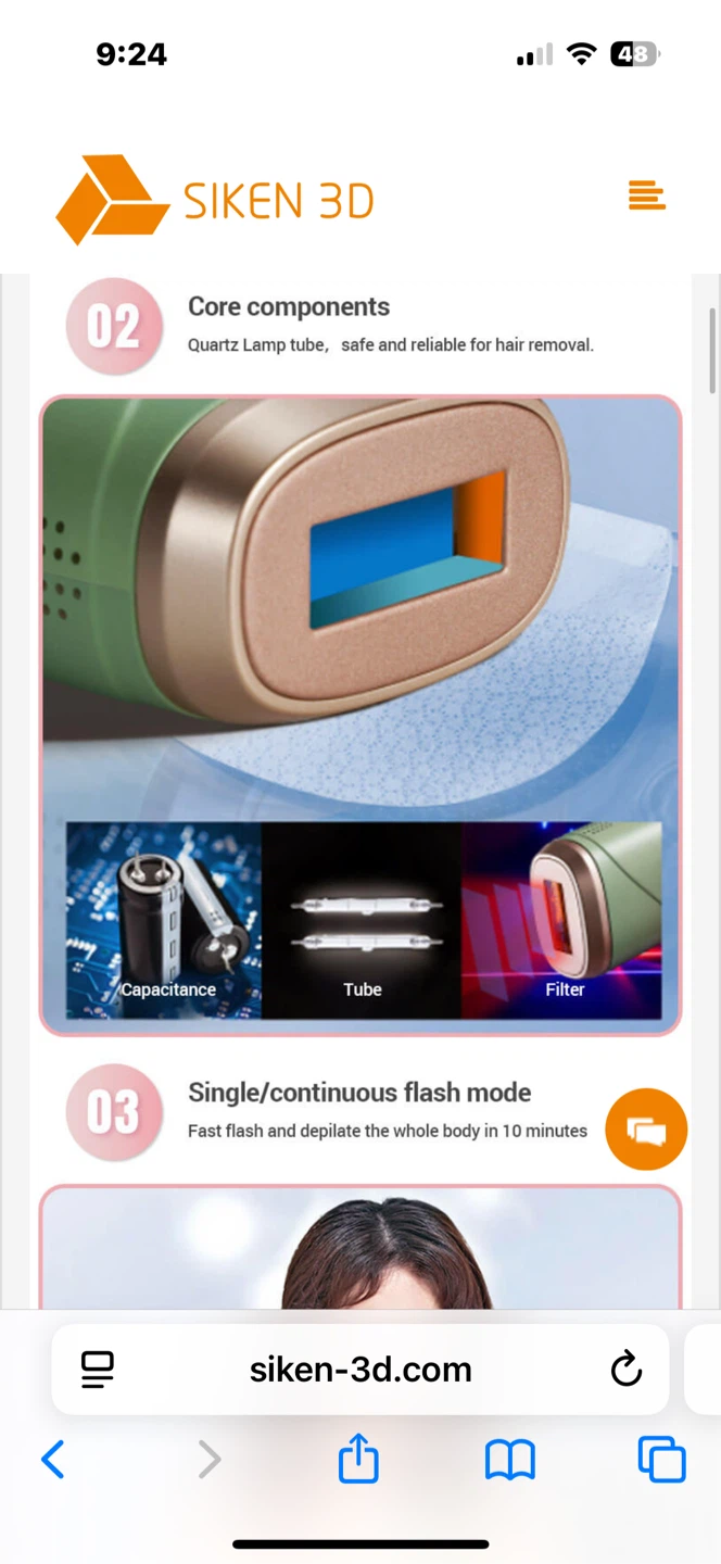 SIKEN 3D IPL Hair Removal Device SKB-2008L - photo 4