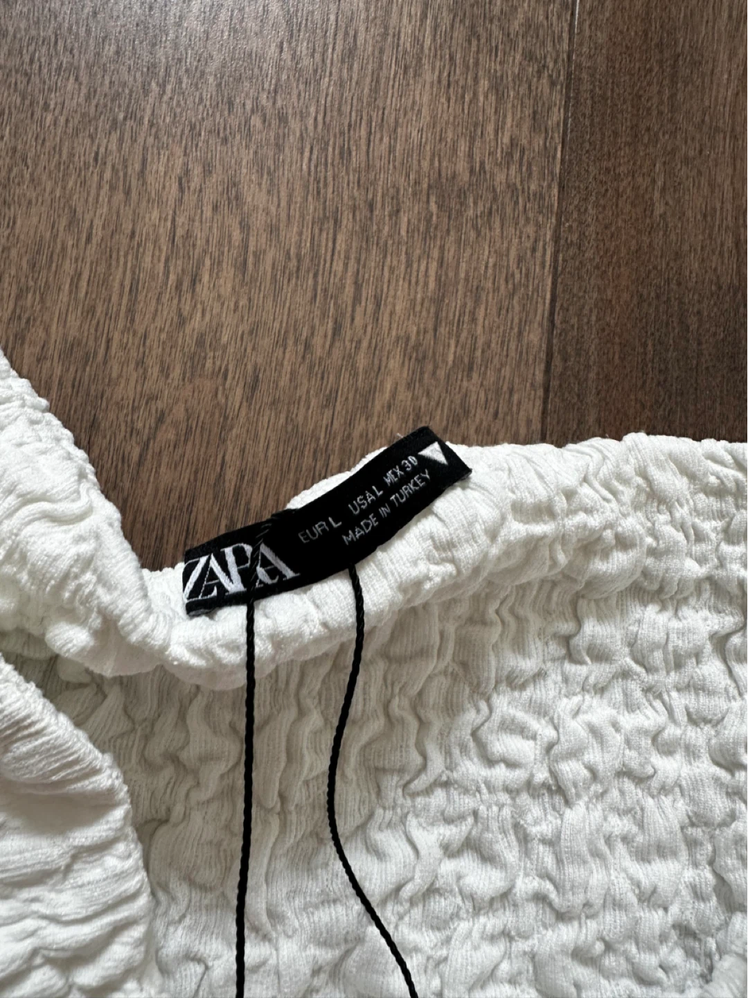 Zara Smocked Tube Top White - photo 3