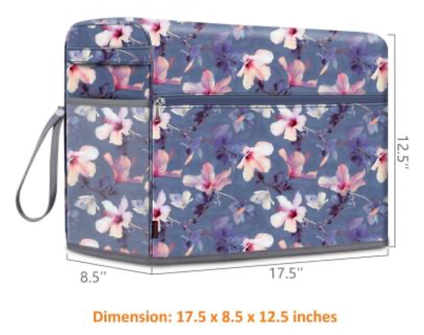 Floral Sewing Machine Storage Bag 17.5" x 8.5" x 12.5" - photo 2