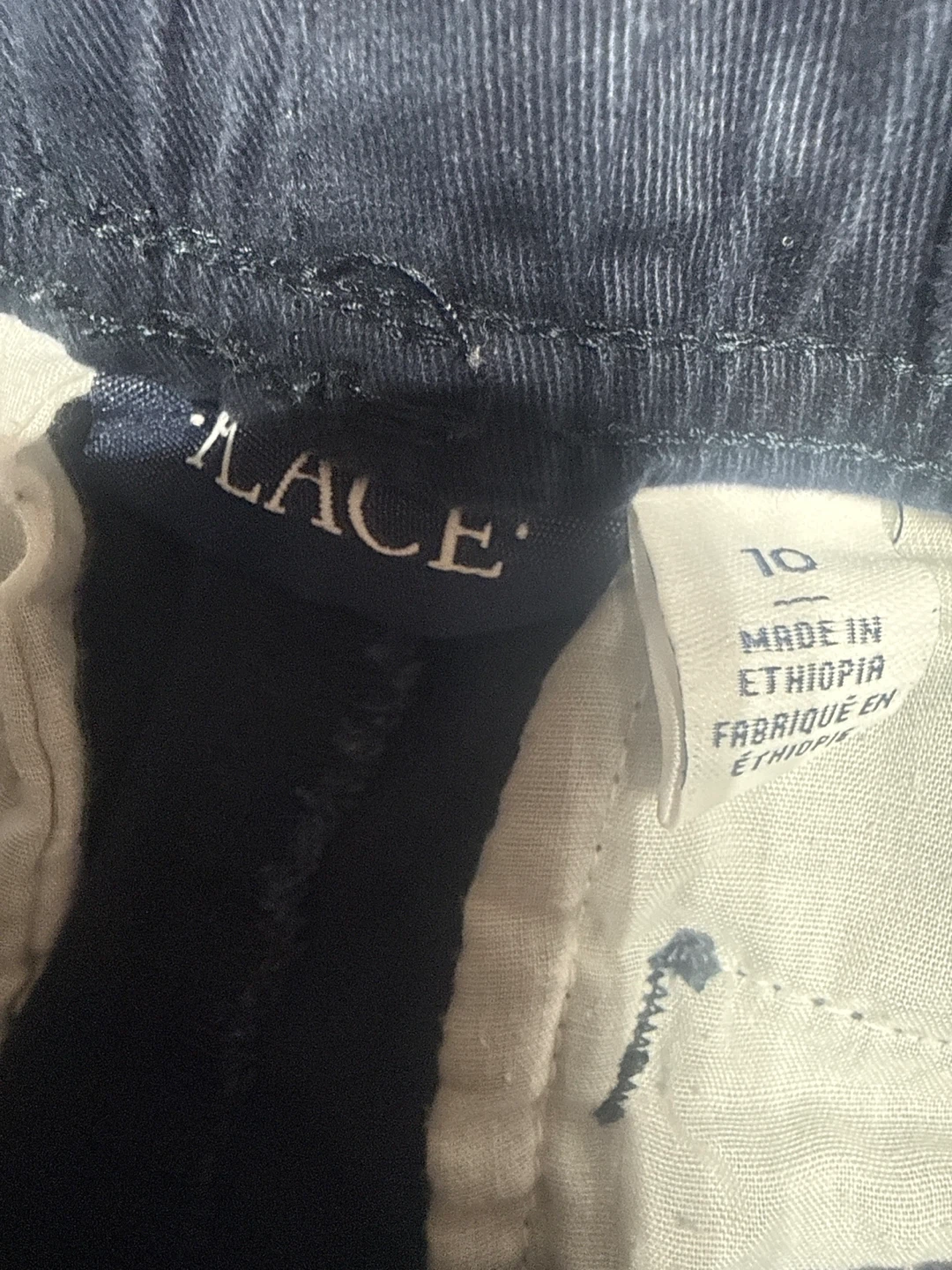 Jeans 👖 The Children's Place Navy Pants Size M-10 Size 12-8-9 - photo 3