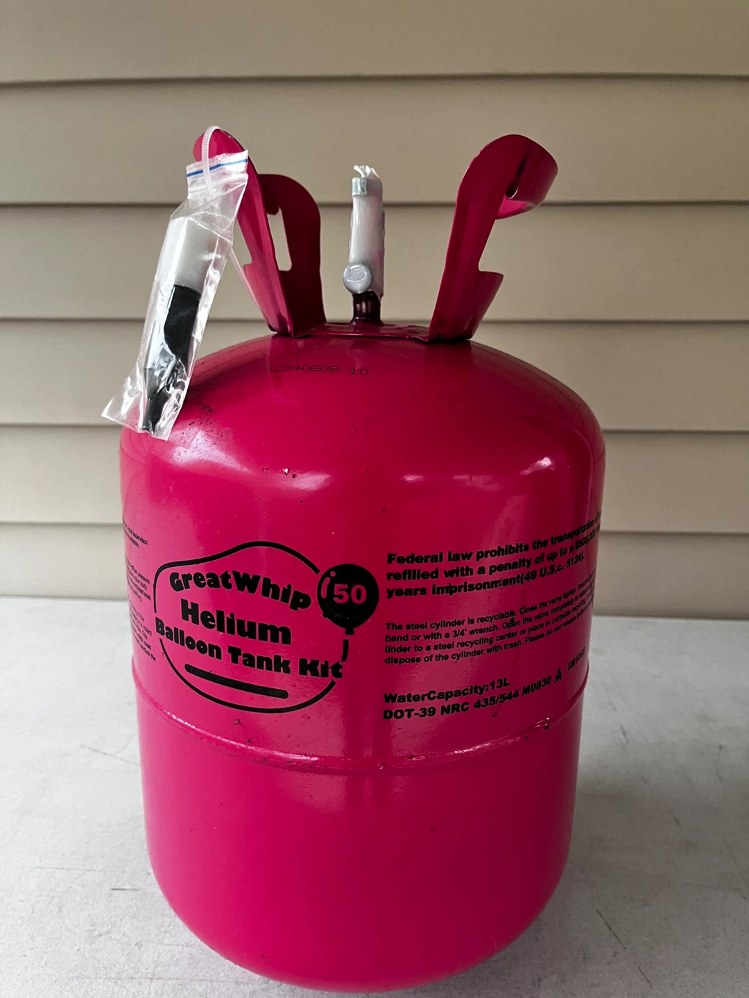 GreatWhip Helium Balloon Tank