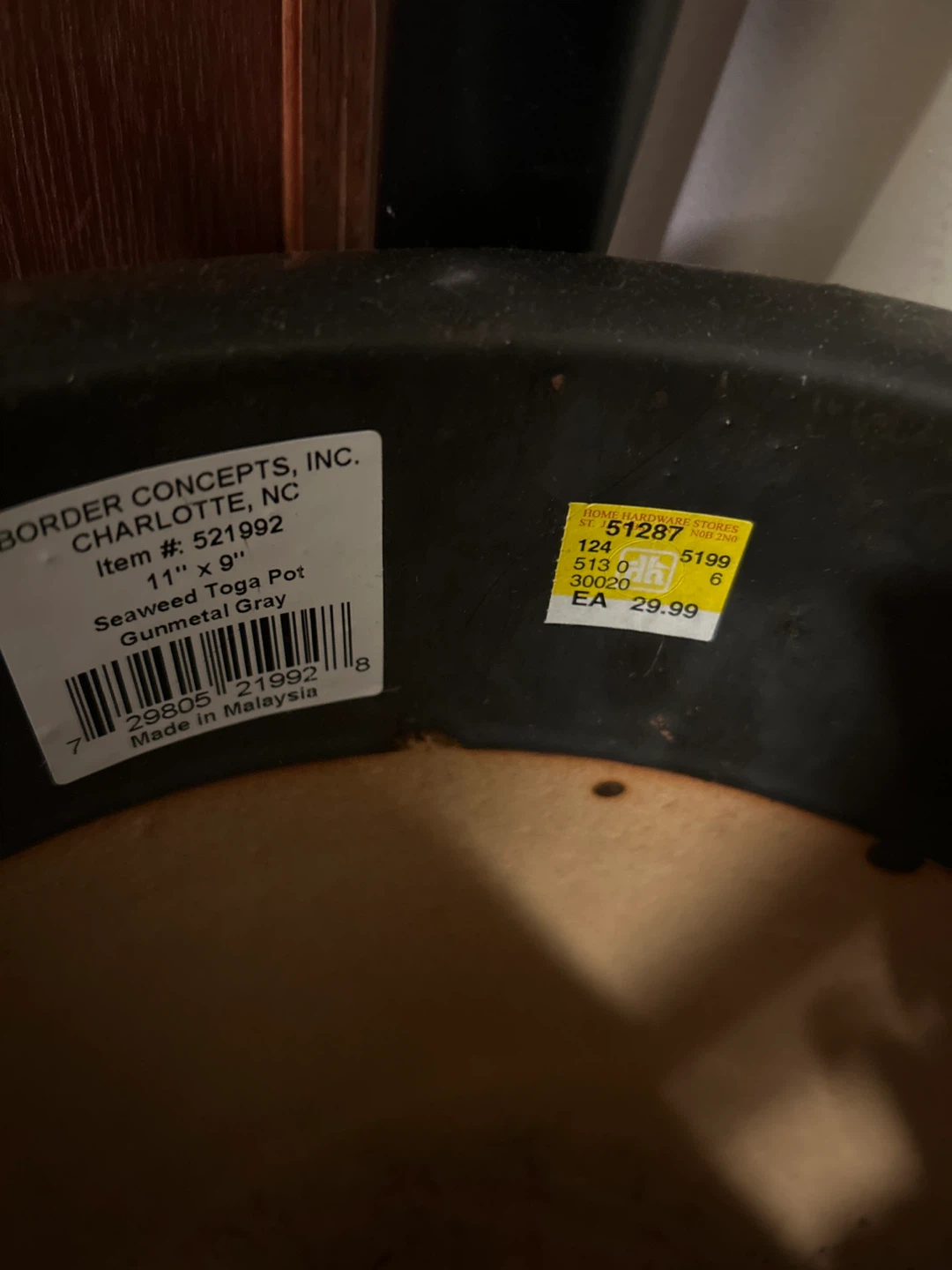 Ceramic Plant pot with plate - photo 2