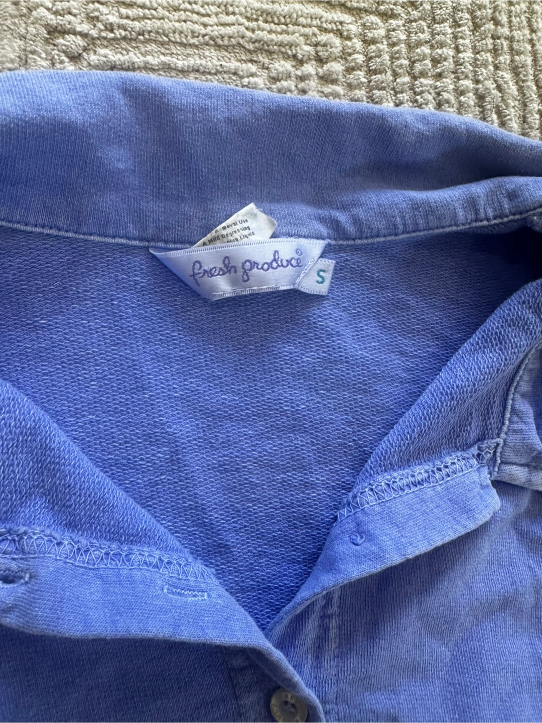 Fresh Produce Button-Up Shirt - Purple - Size S - photo 2