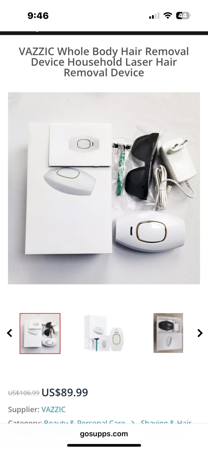 VAZZIC Whole Body IPL Laser Hair Removal Device
