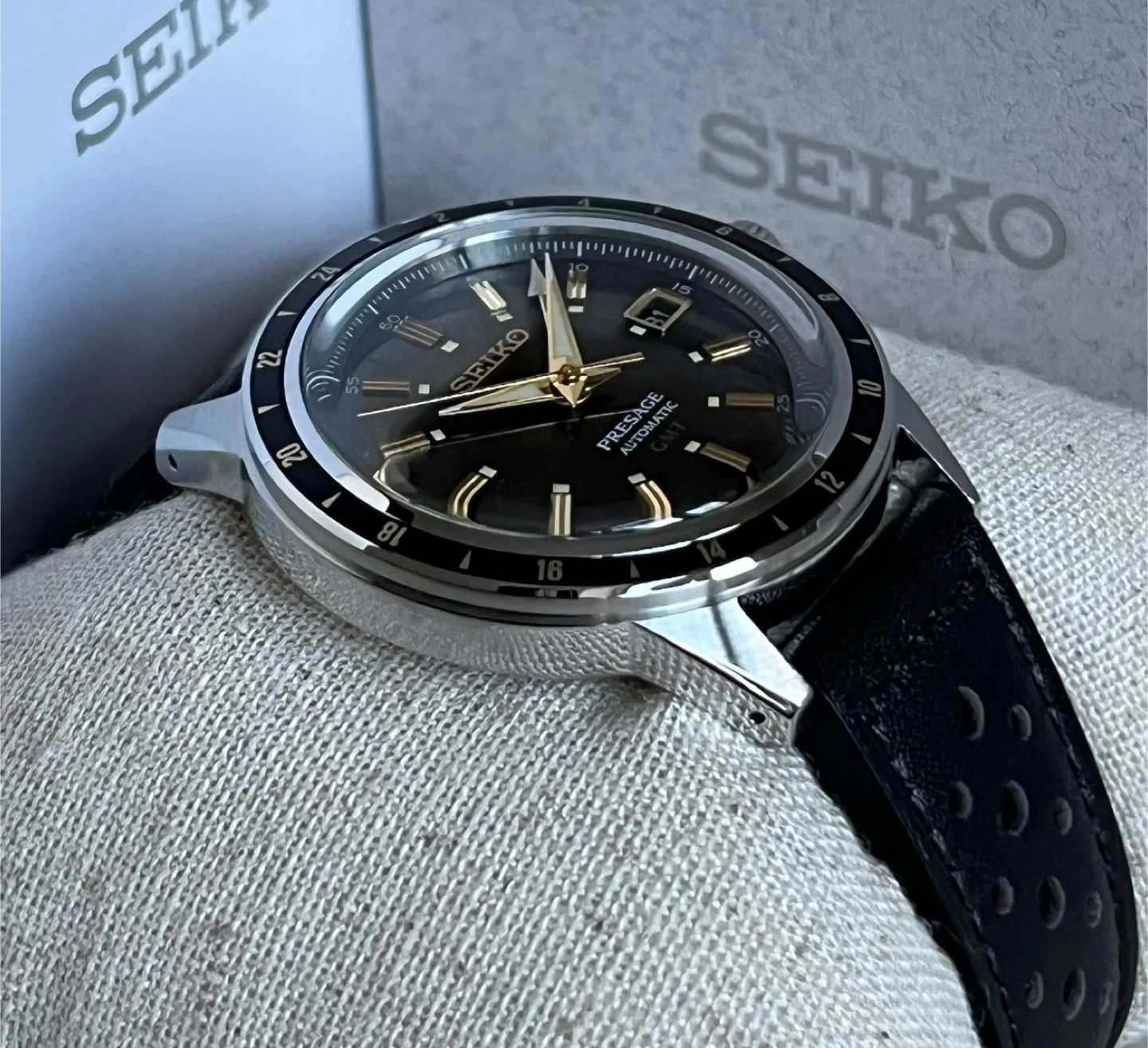 FOR SALE ✨ Brand new Seiko Men’s Presage GMT Automatic Watch - photo 5