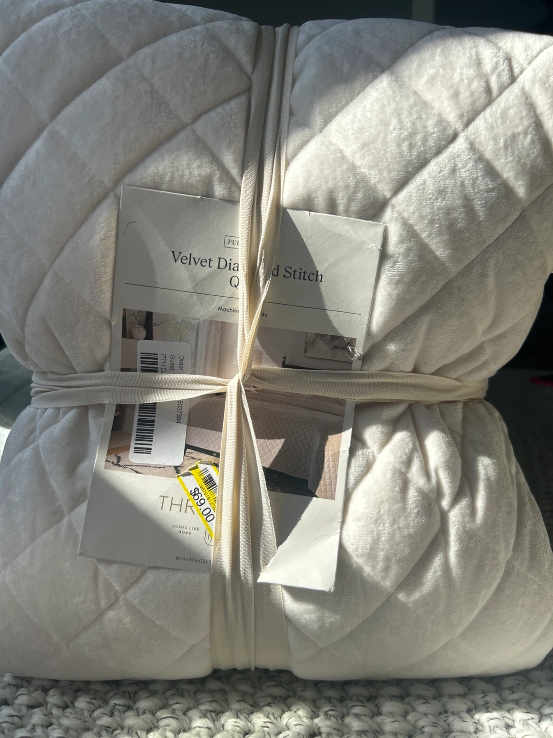 Velvet Diamond Stitch Quilt - Full/Queen - photo 2