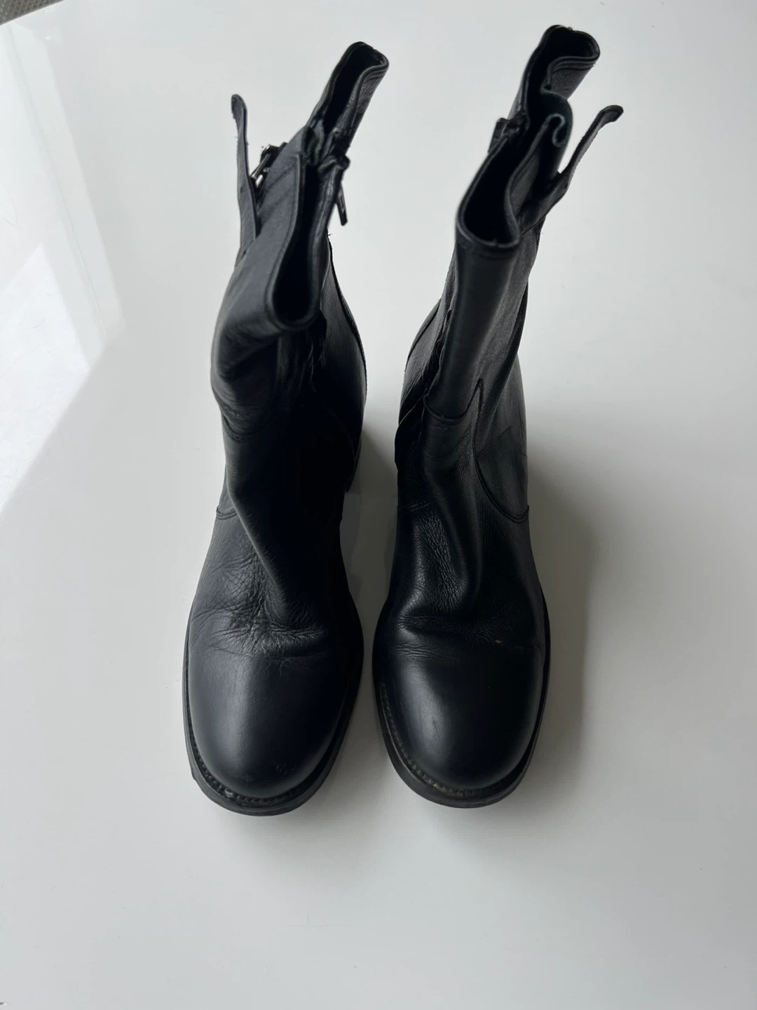 Black Leather Boots - Size 38 - photo 2