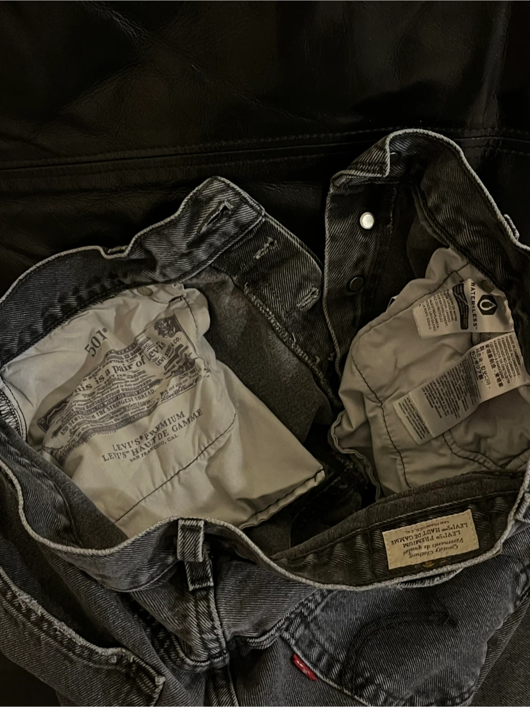 Levi's 501 Premium Grey Denim Jeans - photo 5