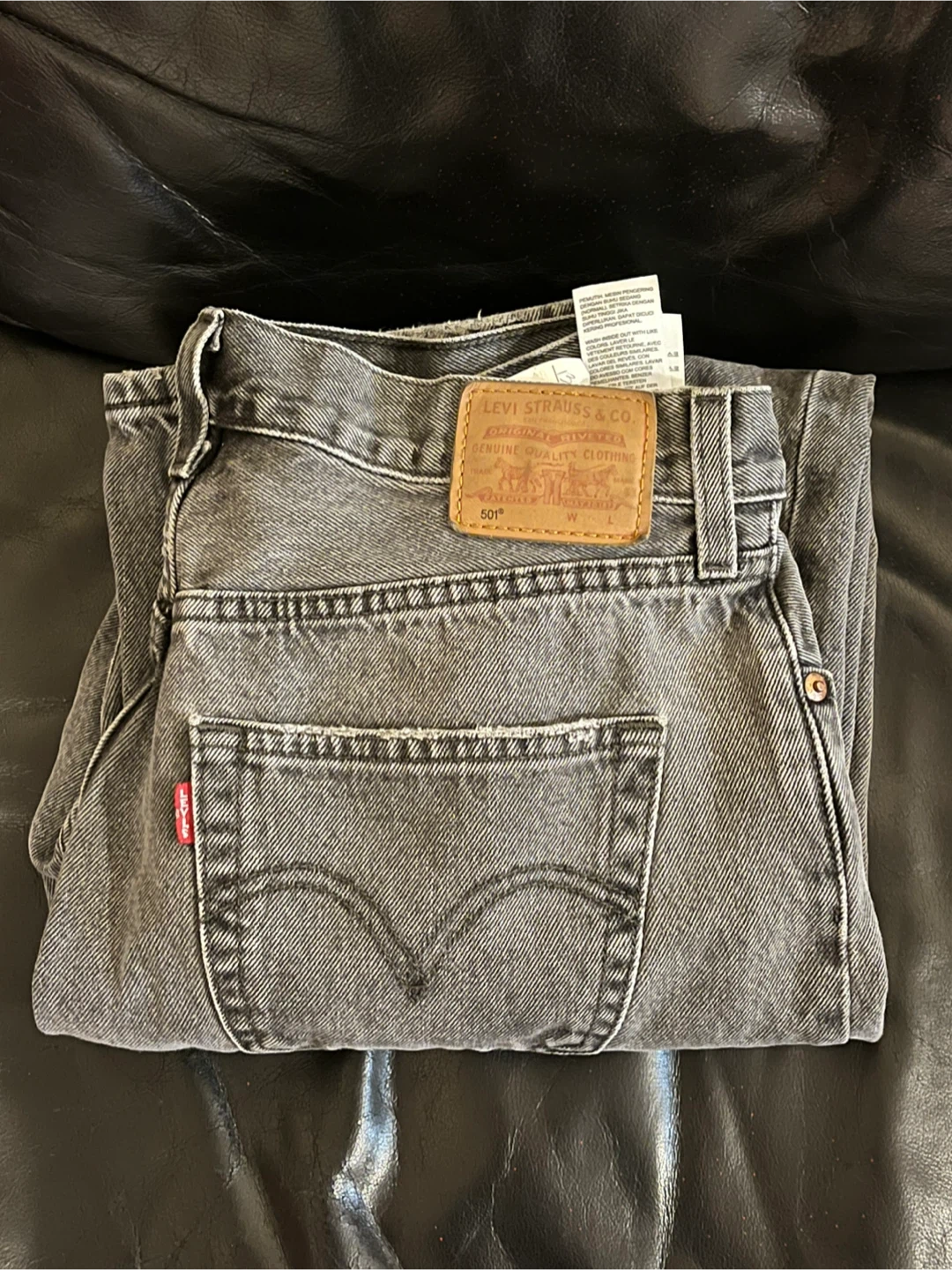 Levi's 501 Premium Grey Denim Jeans