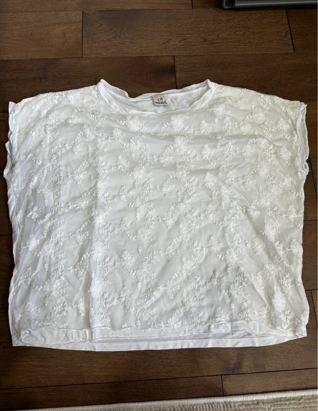 White Embroidered Blouse - photo 2