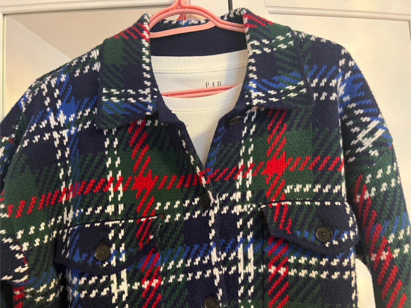 GAP Plaid Shacket Jacket medium - photo 3