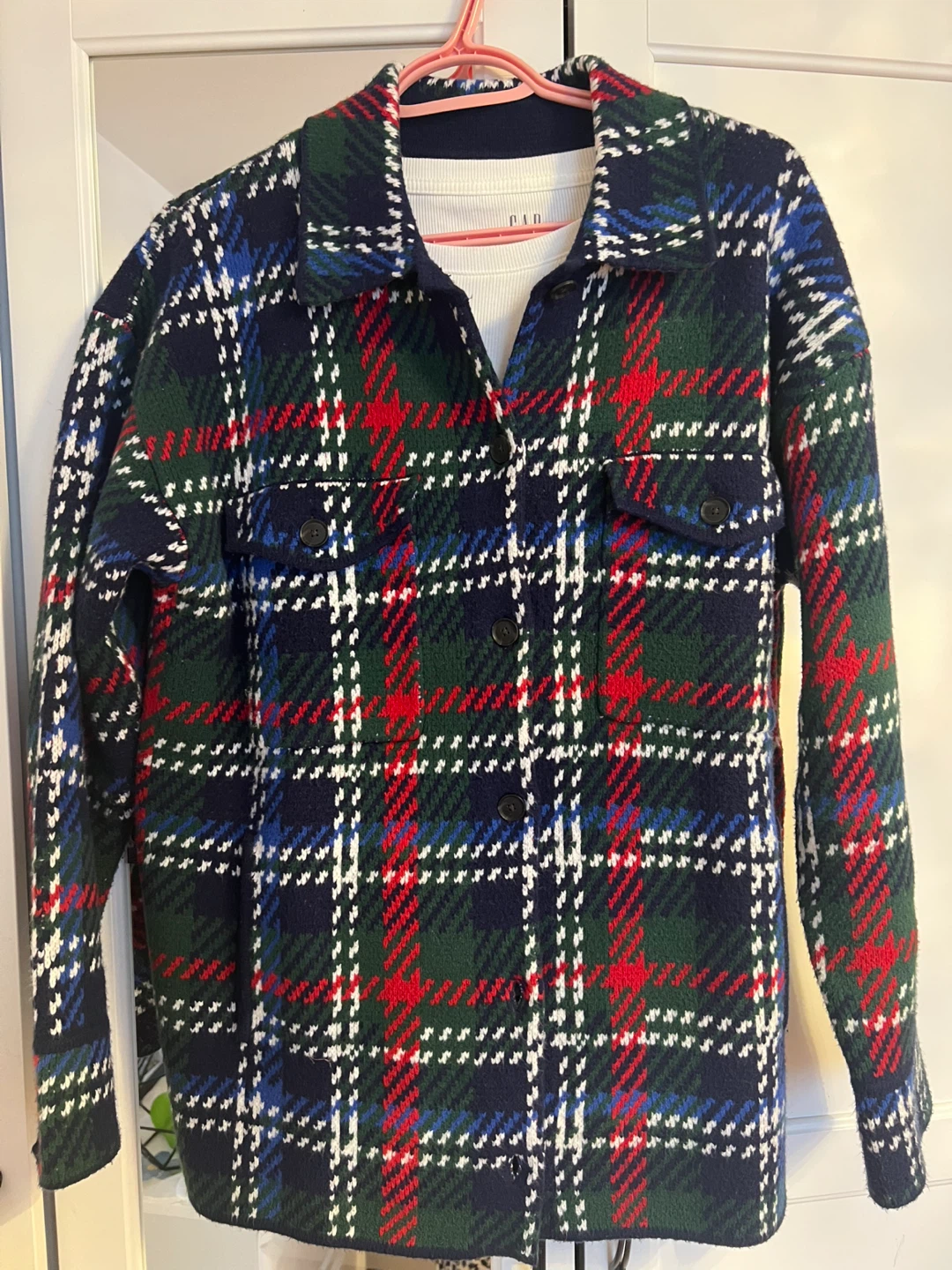 GAP Plaid Shacket Jacket medium