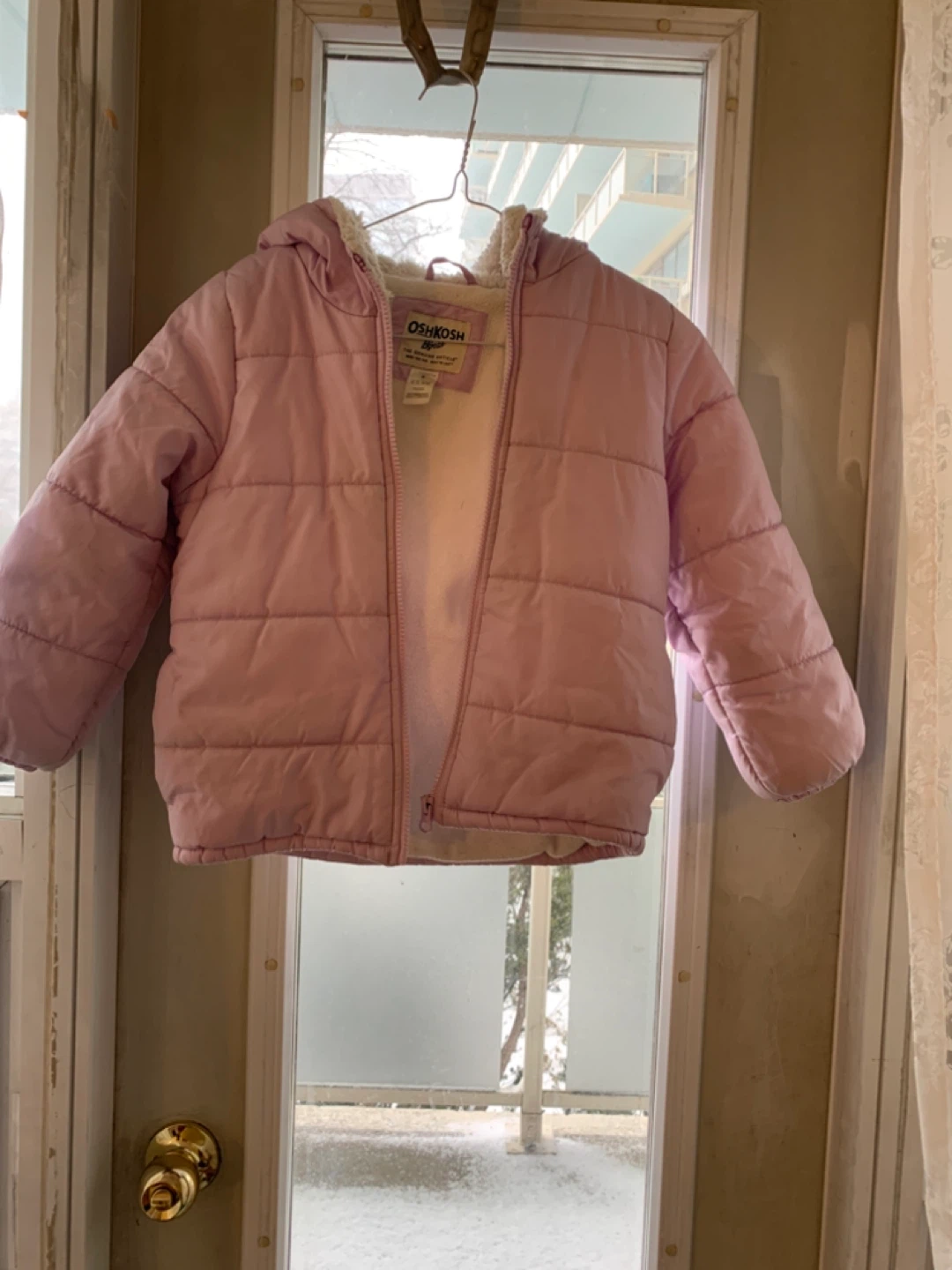 Pink girls winter jocket