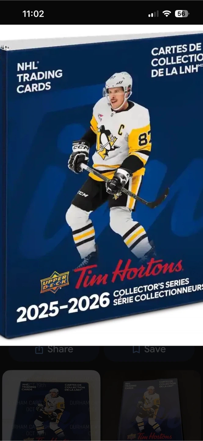 Tim Hortons NHL Trading Cards 2025-2026 Collector's Series - photo 2