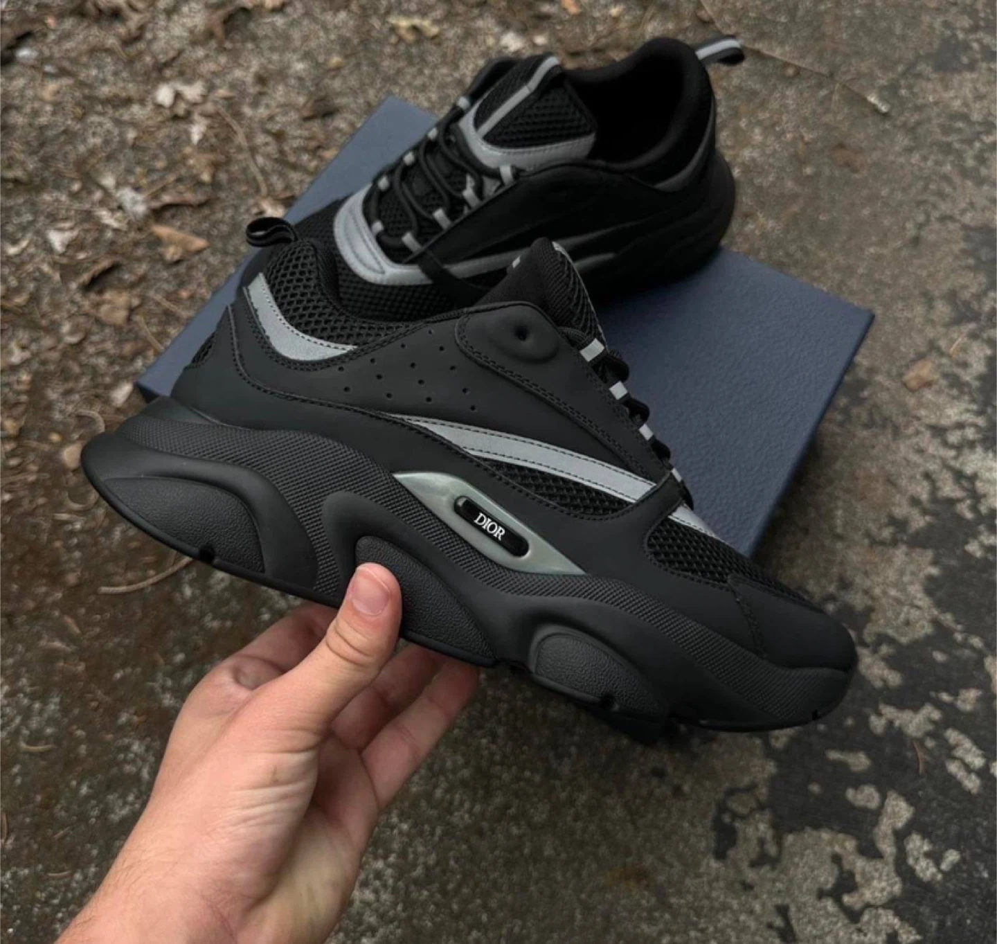 Dior B22 Black Reflective Sneakers - All Sizes