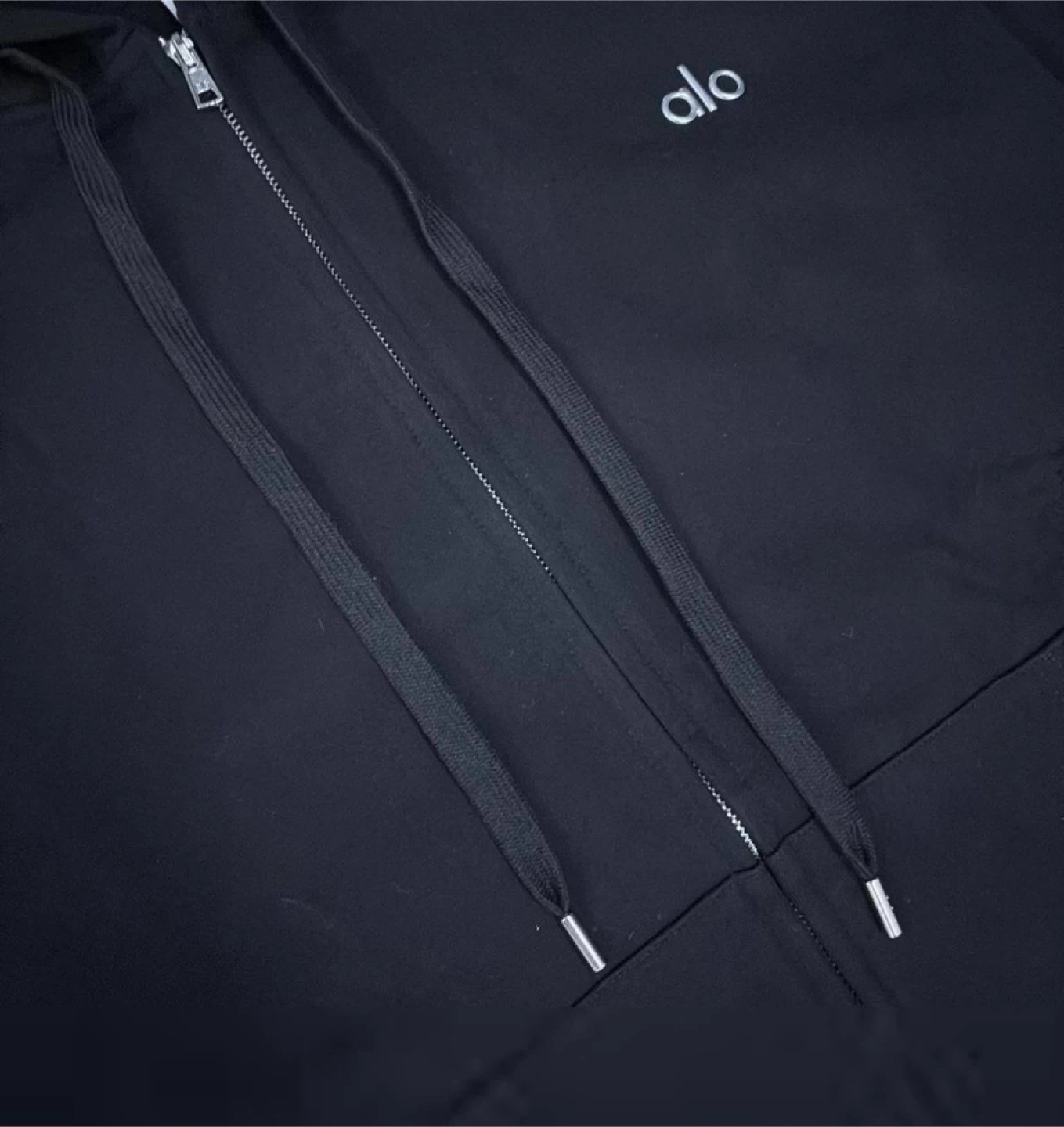 Alo Black Full Zip Hoodie - All Sizes - photo 2