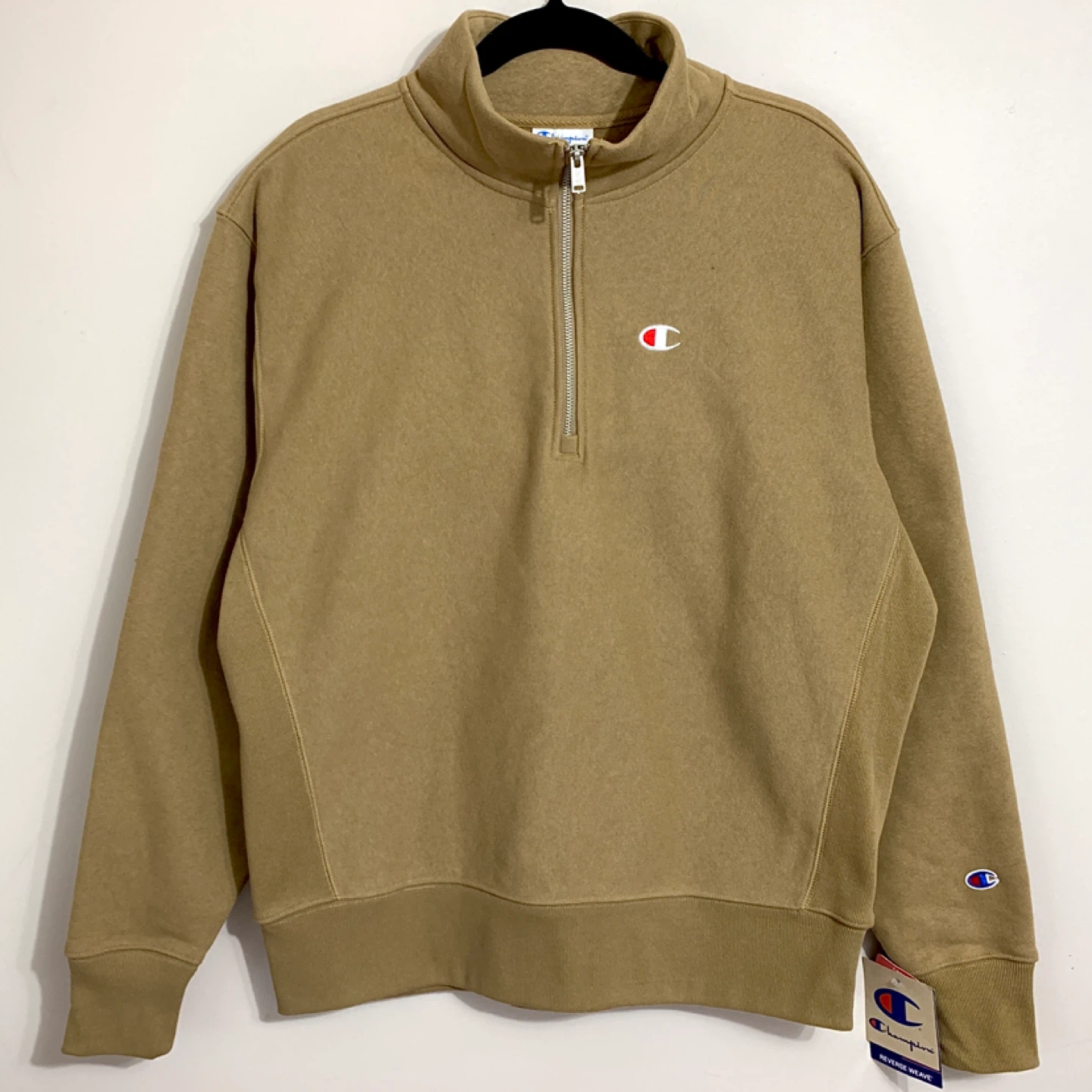 Champion Reverse Weave Sweatshirt Mens Quarter Zip Sweater NEW
