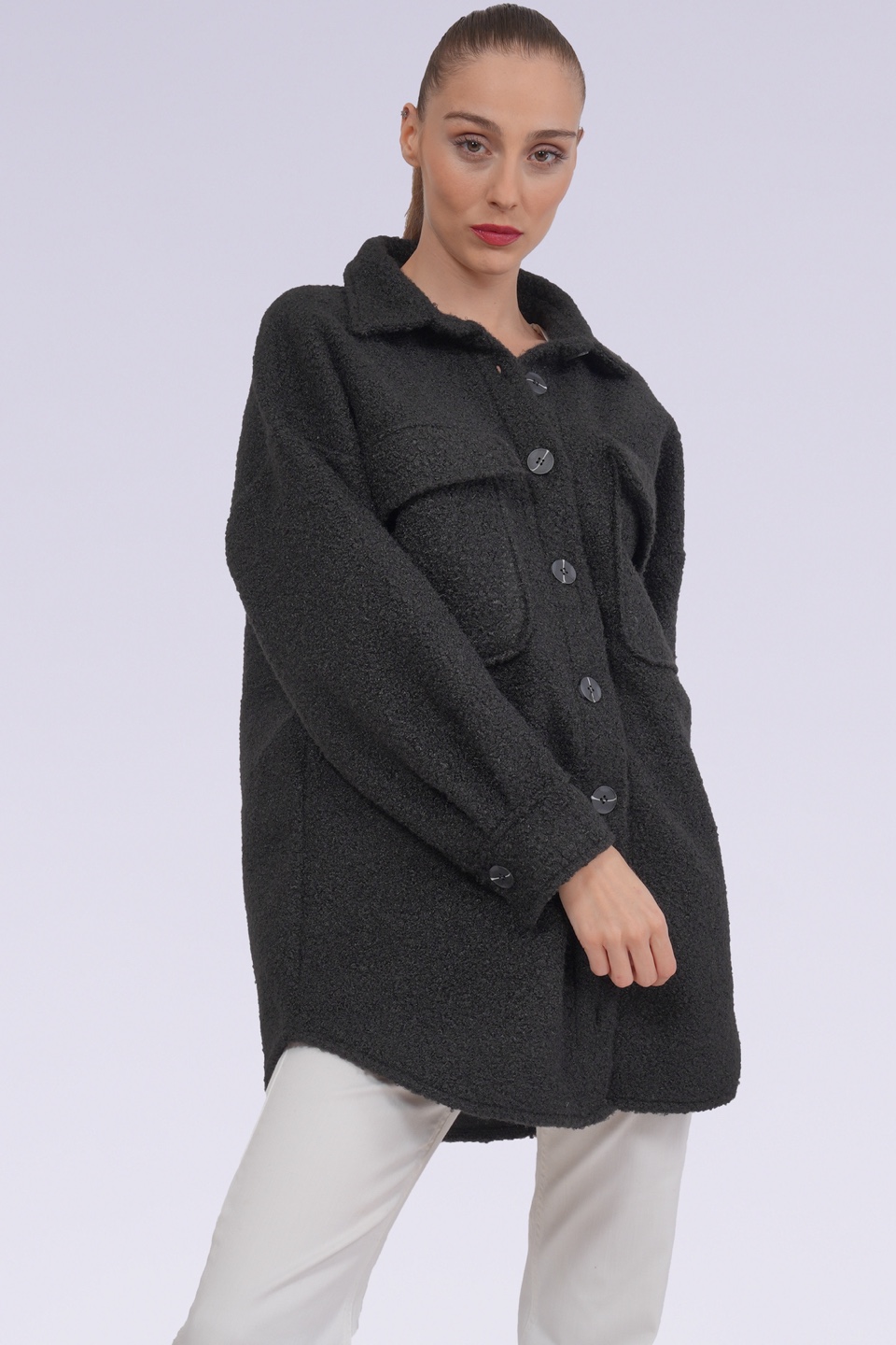 🥕Charcoal dark Textured jacket - photo 2