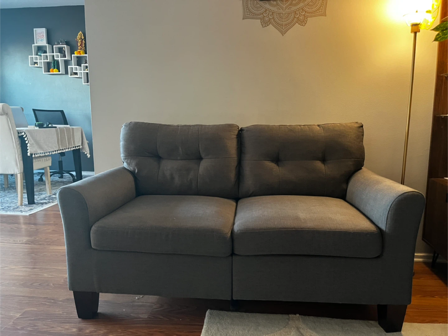 Gray Loveseat Sofa