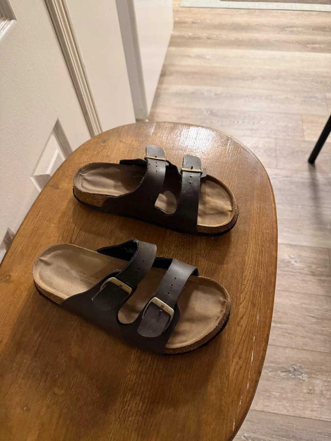 George Extra Comfort Brown Double Strap Sandals - photo 2
