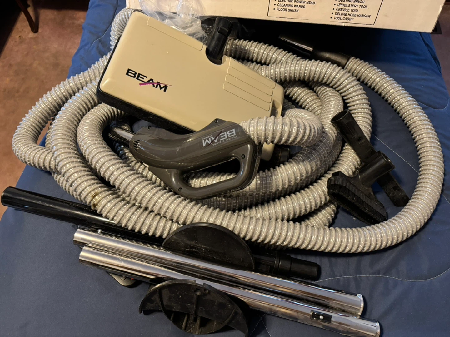 Beam Vacuum Powerhead, 30’ hose & accessories